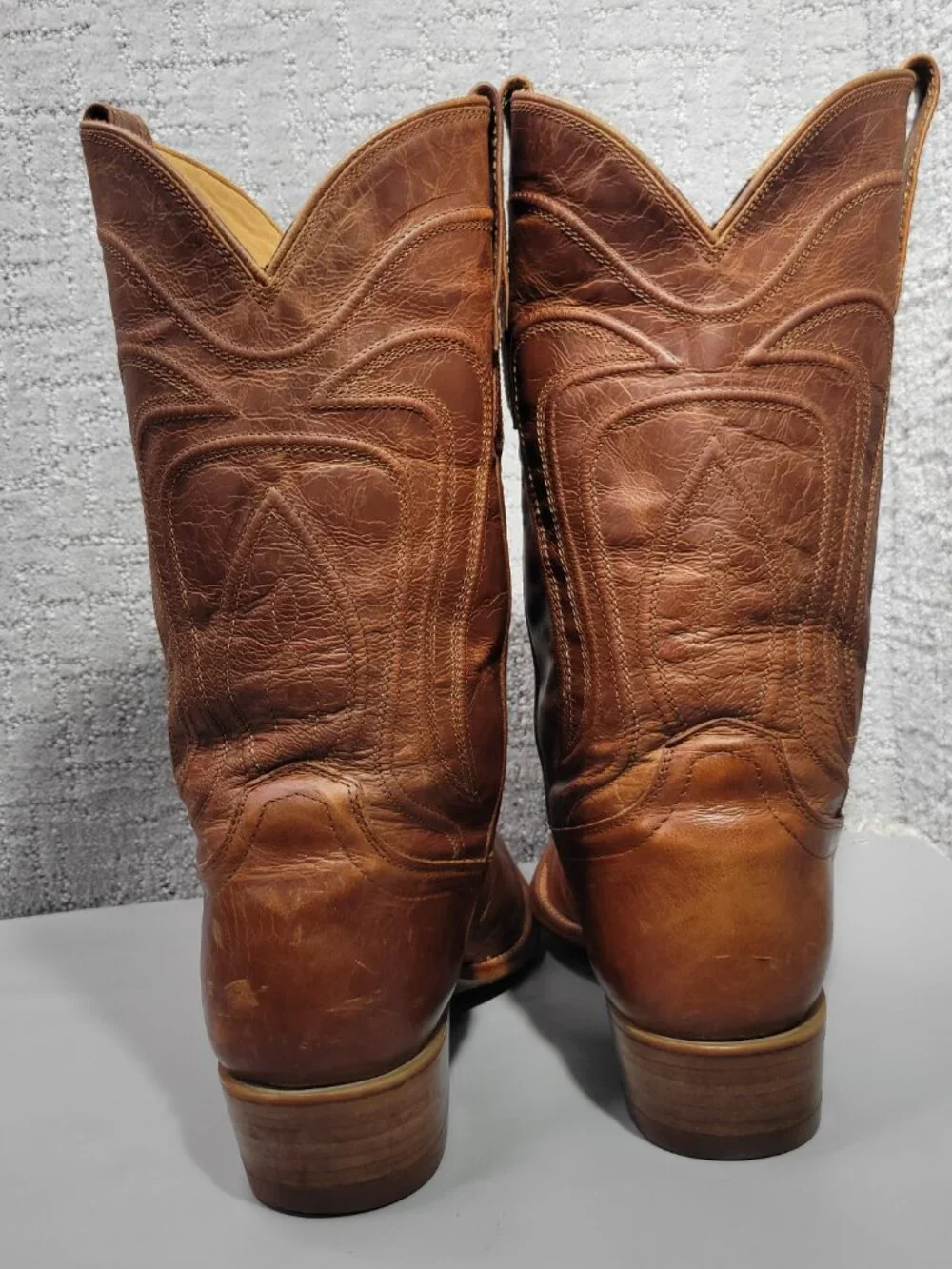 Tecovas The Cartwright Men's Size US 10.5D Scotch Goat Pull-On Western Boots.